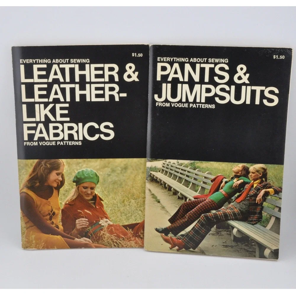 Vogue Patterns Everything About Sewing Booklets Black Good‎ Vintage 1970s Set